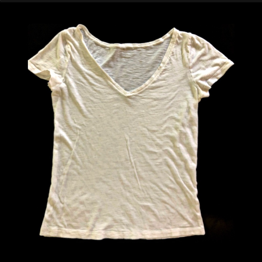 Banana Republic T-shirt Cotton Slub V neck